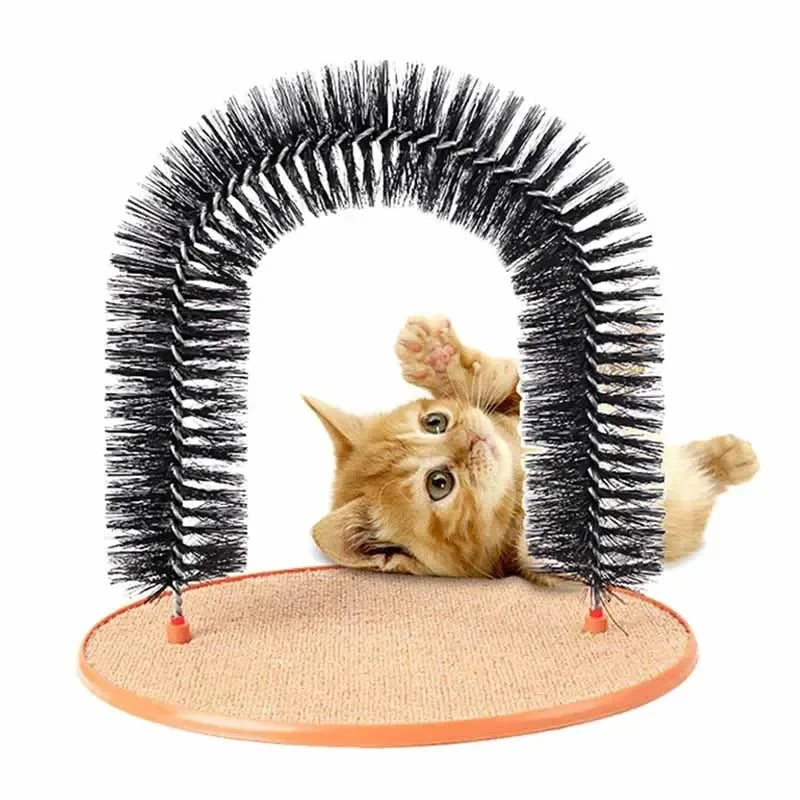 Katzen-Spielzeugtunnel mit Massage- & Fellpflegefunktion