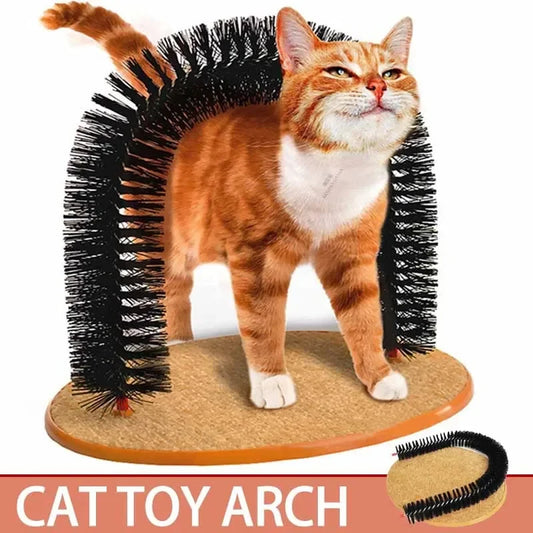 Katzen-Spielzeugtunnel mit Massage- & Fellpflegefunktion