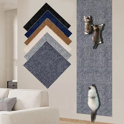 🛋️ Selbstklebende Kratzmatte für Katzen – Sofa- & Möbelschutz / Spielzeug, zuschneidbar & vielseitig