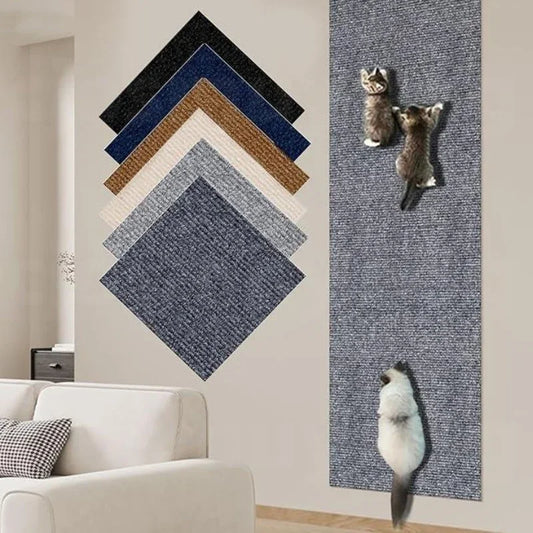 🛋️ Selbstklebende Kratzmatte für Katzen – Sofa- & Möbelschutz / Spielzeug, zuschneidbar & vielseitig