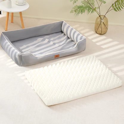🐾CloudNest™ (Echtes) Velvet Hunde- und Katzenbett – Weich, warm & stilvoll