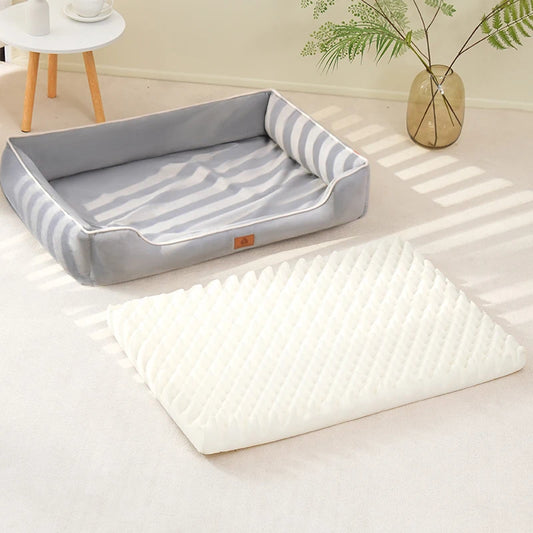 🐾CloudNest™ (Echtes) Velvet Hunde- und Katzenbett – Weich, warm & stilvoll