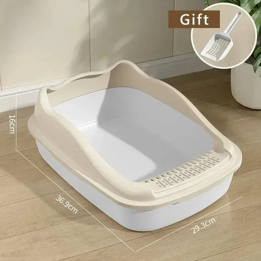 Katzenklo „AirClean Compact“ – Halboffenes Katzenklo mit hohen Seiten & Streuschutz